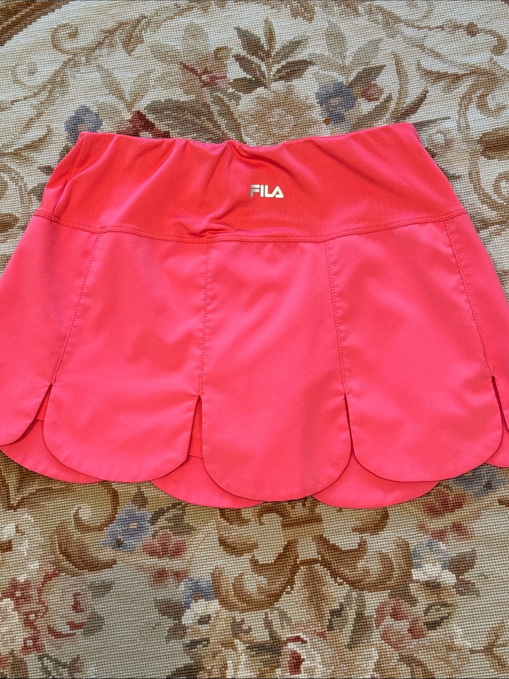 Fila Coral Pink Scalloped Athletic Skort - size Small - Picture 5 of 5